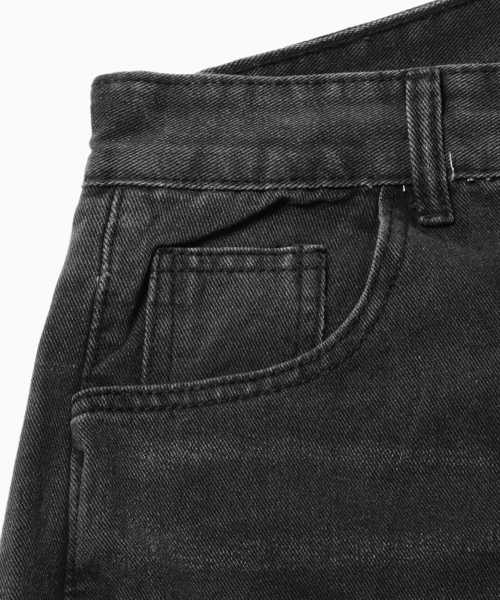 「Theater code」 デニムパンツ X-LARGE ブラック メンズ_画像8