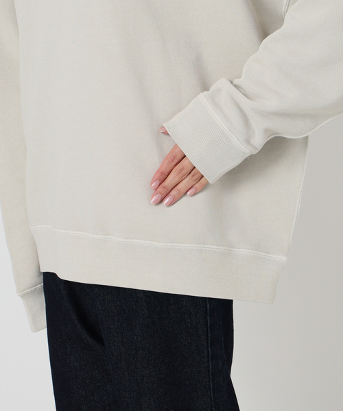 【SLOBEIENA】24AW 24070912513030 ビックシルエットピグメント裏毛プルオーバー長袖スウェット SLOBE IENA - 【SLOBEIENA】24AW 24070912513030 ビックシルエット