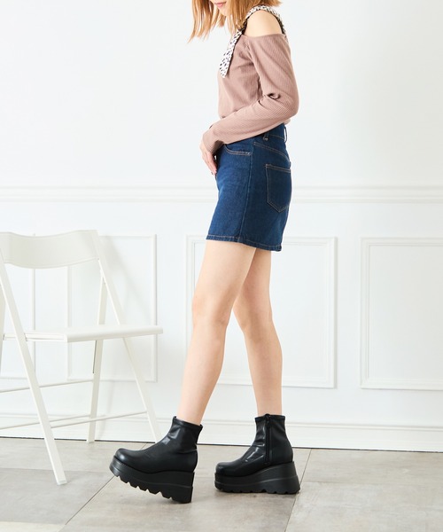 「attagirl」 ショートブーツ S ブラック レディース_画像5