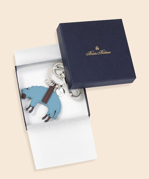 BROOKS BROTHERS（ブルックスブラザーズ） キーホルダー カウレザー GF