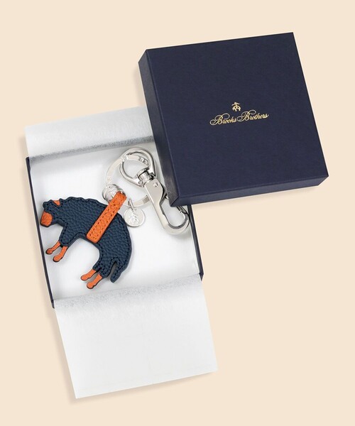 BROOKS BROTHERS（ブルックスブラザーズ） キーホルダー カウレザー GF