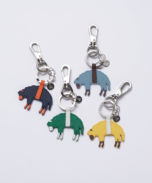 BROOKS BROTHERS（ブルックスブラザーズ） キーホルダー カウレザー GF