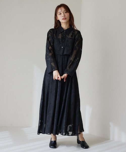 「mysty woman」 コンビワンピース FREE アイボリー レディース_画像4