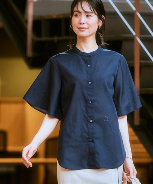 「7days Life Styling」 半袖ブラウス L オフホワイト レディース_画像5