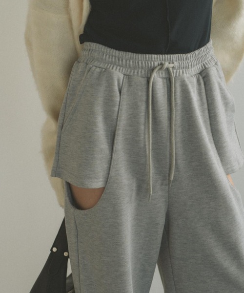 「VANNIE U」 スウェットパンツ S ライトグレー レディース_画像2