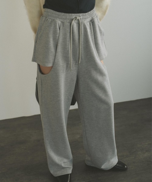「VANNIE U」 スウェットパンツ S ライトグレー レディース_画像3