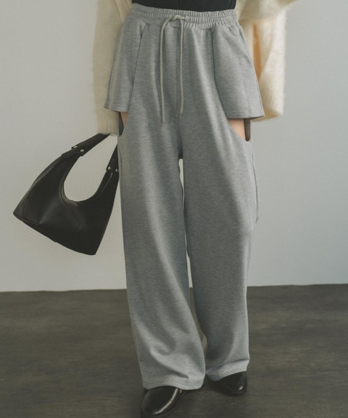 「VANNIE U」 スウェットパンツ S ライトグレー レディース_画像5