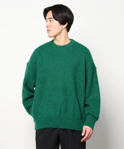 MAISON SPECIAL（メゾンスペシャル） 長袖ニット 1 グリーン メンズ