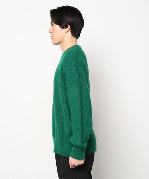 MAISON SPECIAL（メゾンスペシャル） 長袖ニット 1 グリーン メンズ