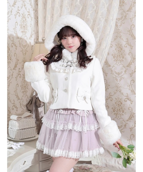 [NOEMIE]新品ヨークフリルドーリーショートコート NOEMIE（ノエミー） コート アウター ヨークフリルドーリーショート