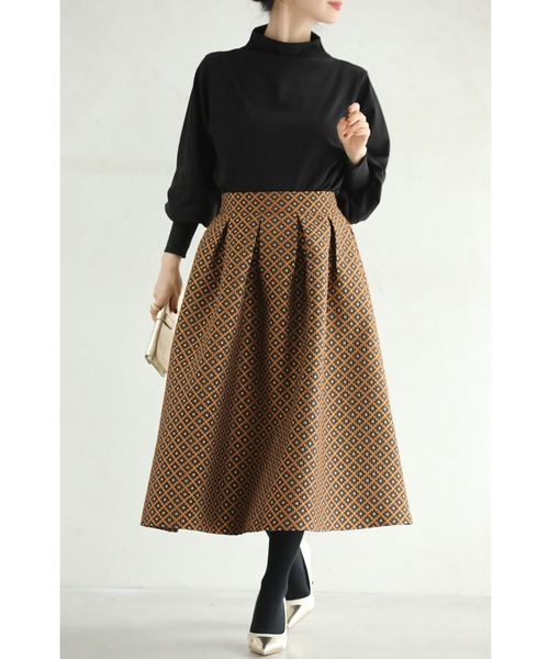 「CAWAII」 フレアスカート FREE ブラウン レディース_画像2