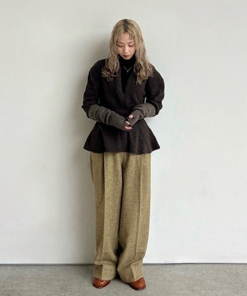 anuke（アンヌーク） ニット セーター Soft Peplum Knit レディース