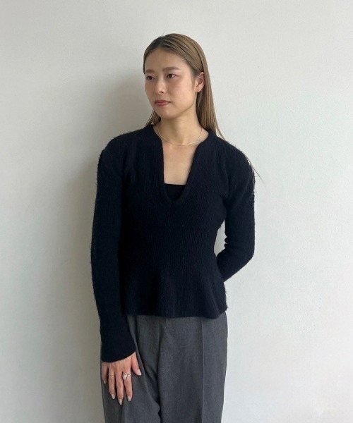 anuke（アンヌーク） ニット セーター Soft Peplum Knit レディース