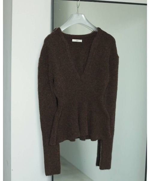 anuke（アンヌーク） ニット セーター Soft Peplum Knit レディース