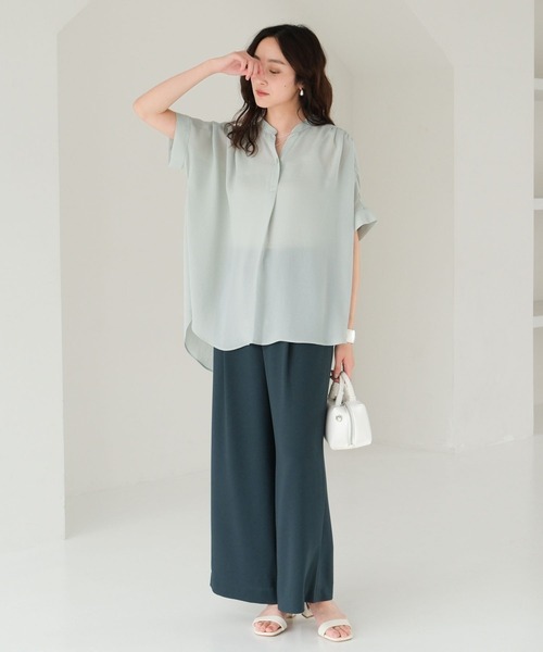 「Elura」 イージーパンツ SMALL ダークブラウン レディース_画像7