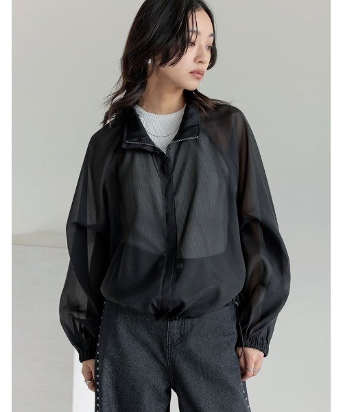 「Re:EDIT」 ブルゾン MEDIUM アイボリー レディースの画像7