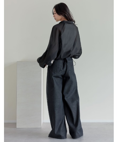 「Re:EDIT」 ブルゾン MEDIUM アイボリー レディースの画像9