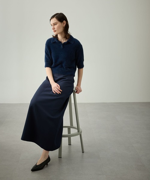 「N.O.R.C」 ロングスカート M ダークグレー レディース_画像4