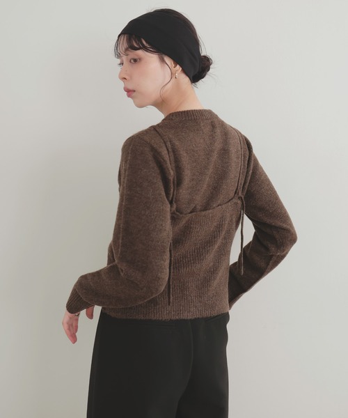 「LIAN」 ニットアンサンブル FREE ブラック レディース_画像7