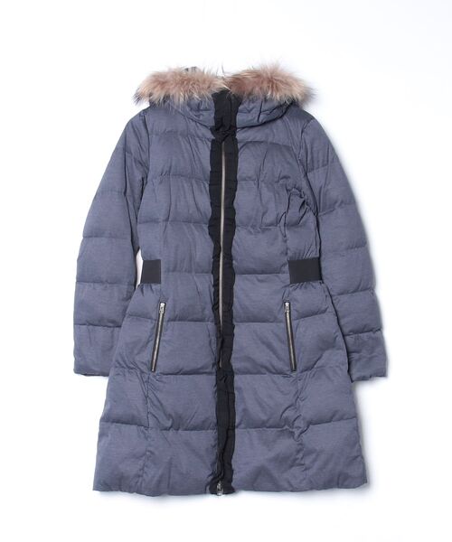 LANVIN en Bleu 「LANVIN Bleu」 ダウンコート 38 ネイビー レディース