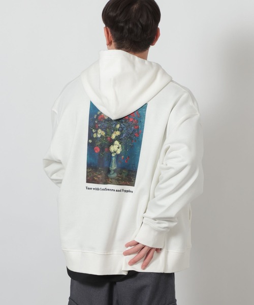 LAKOLE（ラコレ） パーカー アート」絵画裏毛ZIPパーカー635314 メンズ