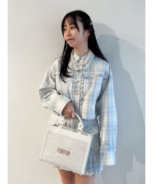 FURFUR スフレフリルシャツ　シャツ　トップス FURFUR スフレフリルシャツ - メルカリ