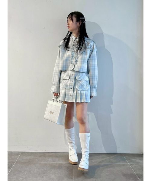 クロップドリポンシャツ FURFUR Amazon | [ファーファー] クロップドリボンシャツ RWFT244044