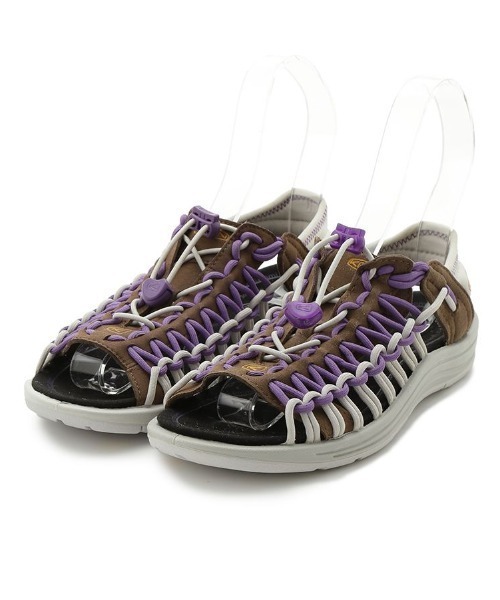 「KEEN」 フラットサンダル 24.5cm ブラウン レディース_画像3