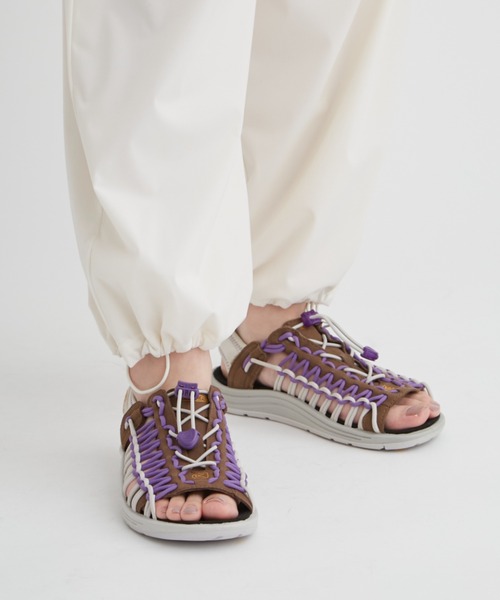 「KEEN」 フラットサンダル 24.5cm ブラウン レディース_画像7