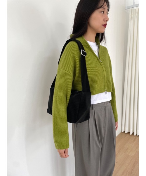 「Didot.showroom」 ニットカーディガン FREE オレンジ レディース_画像2