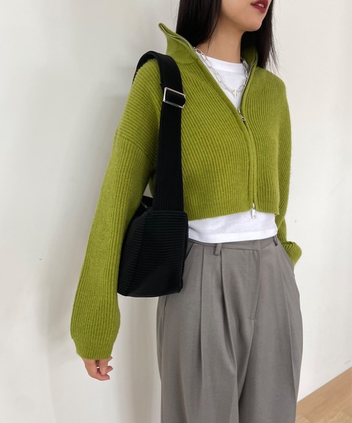 「Didot.showroom」 ニットカーディガン FREE オレンジ レディース_画像5