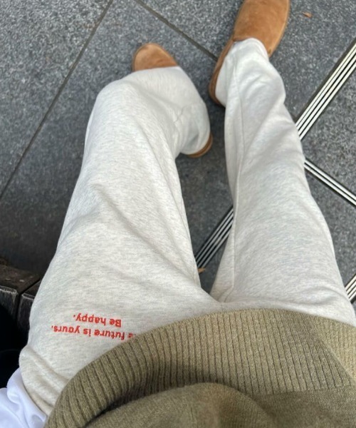 「ISOOK」 スウェットパンツ FREE アイボリー レディース_画像6