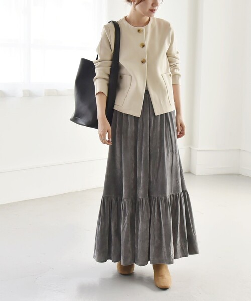 「quaranciel」 ニットカーディガン ONE SIZE ブラック レディース_画像2