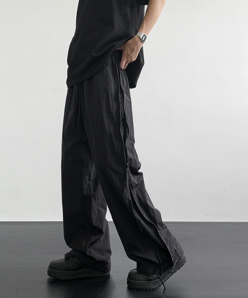 「link lot」 イージーパンツ M ブラック メンズ_画像2