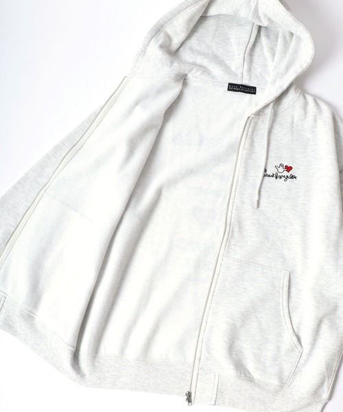「Mark Gonzales」 ジップアップパーカー M グレー系その他2 メンズ_画像9