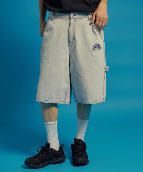 「SEQUENZ」 デニムハーフパンツ MEDIUM ブラック メンズ_画像9