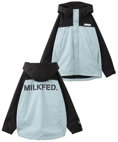 新品　MILKFED ブルゾン マウンテンパーカー ジャンパー ナイロン ブルー MILKFED. - 新品 MILKFED ブルゾン マウンテンパーカー ジャンパー