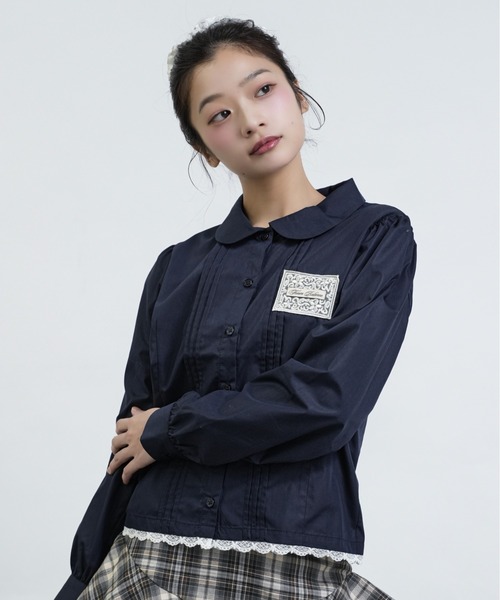 タグ付き新品☆デザインスリーブブラウス 接触冷感】タックスリーブブラウス（ブラウス）｜BLUE LABEL