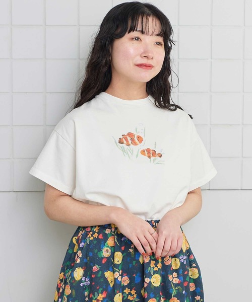 l'atelier du savon（アトリエドゥサボン） tシャツ 半袖 _海の生き物