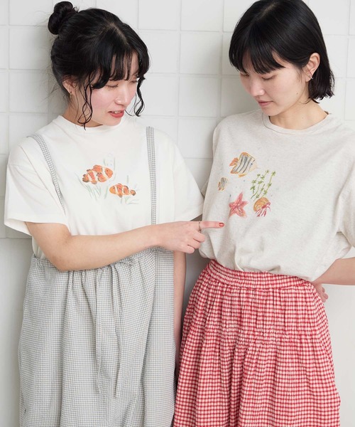 l'atelier du savon（アトリエドゥサボン） tシャツ 半袖 _海の生き物