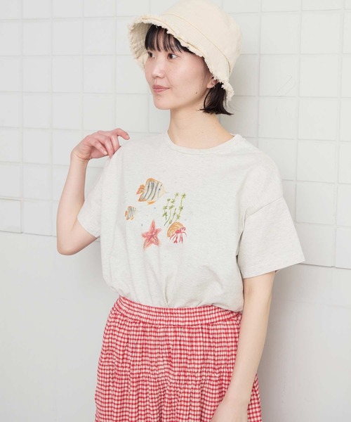 l'atelier du savon（アトリエドゥサボン） tシャツ 半袖 _海の生き物