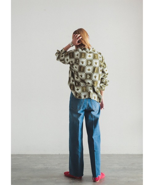 「FIL DE FER」 デニムパンツ SMALL ブルー レディースの画像