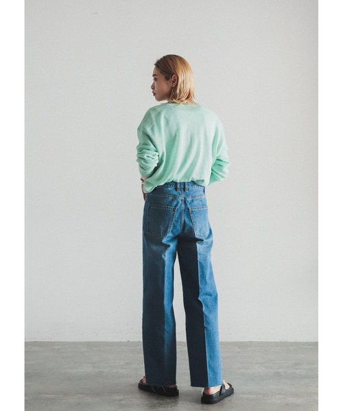 「FIL DE FER」 デニムパンツ SMALL ブルー レディースの画像
