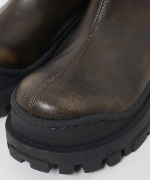 「JEANASIS」 ショートブーツ LARGE ブラウン レディース_画像9
