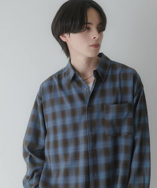 SENSE OF PLACE by URBAN RESEARCH シャツ マドラスチェックロング