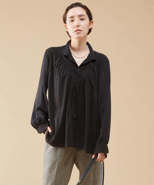「martinique」 長袖ブラウス - レッド レディース_画像6