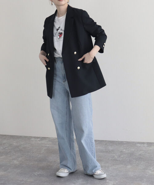 「fredy emue」 ジャケット 36 ベージュ レディース_画像8