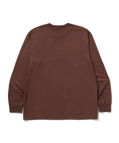 「A BATHING APE」 長袖Tシャツ - ベージュ メンズの画像