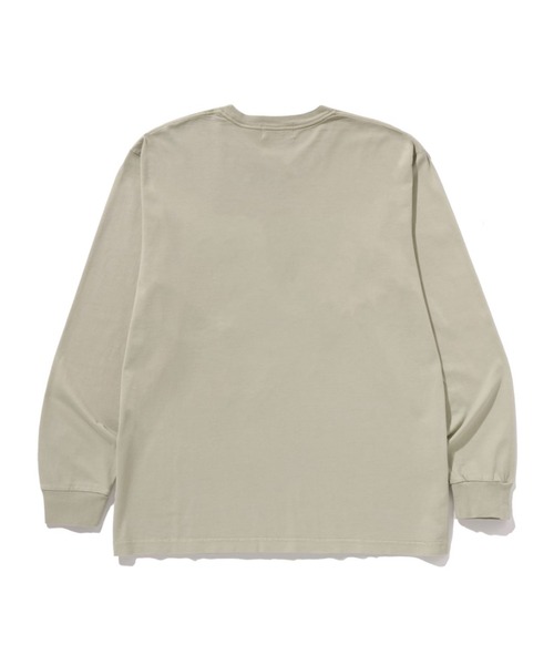 「A BATHING APE」 長袖Tシャツ - ベージュ メンズの画像