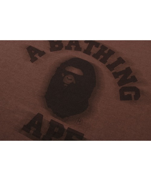 「A BATHING APE」 長袖Tシャツ - ベージュ メンズの画像